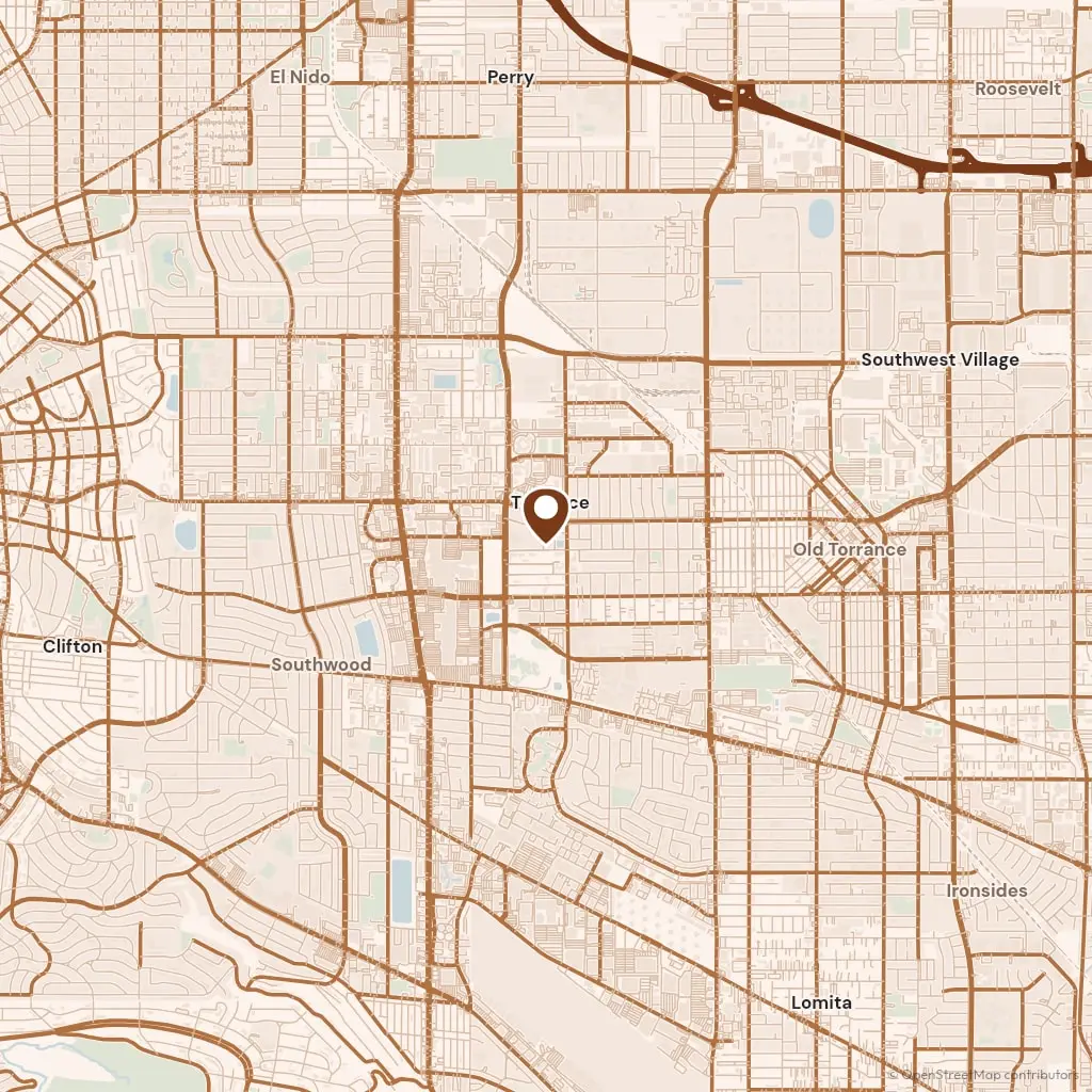 Map showing Hawthorne Torrance Concrete in Torrance